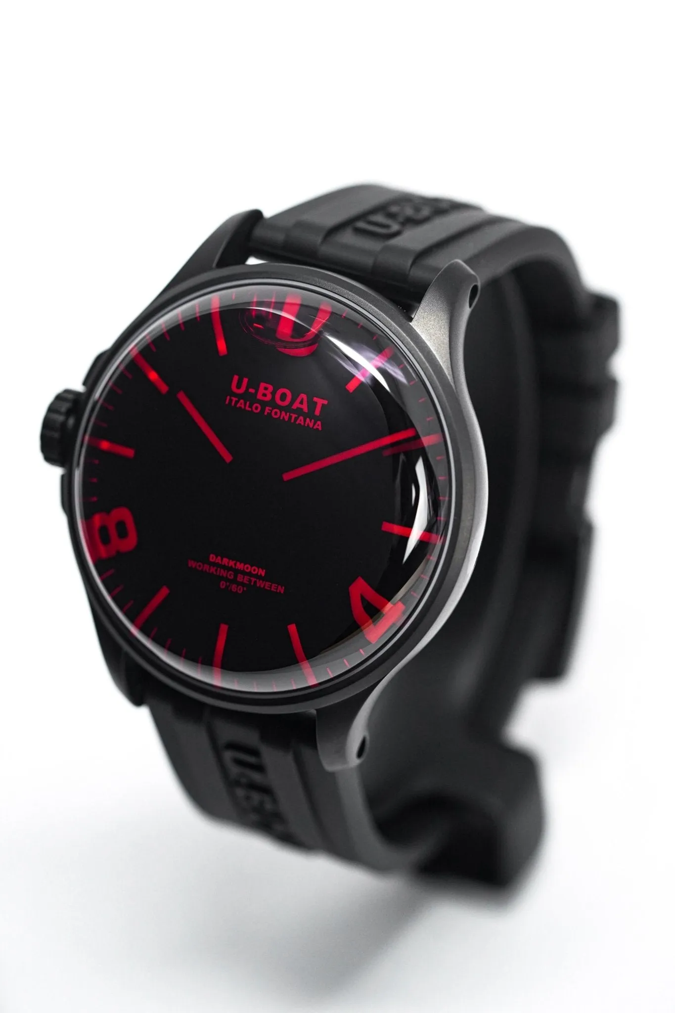 U-Boat Watch Darkmoon 44 Red Sapphire IP Black 8466/C