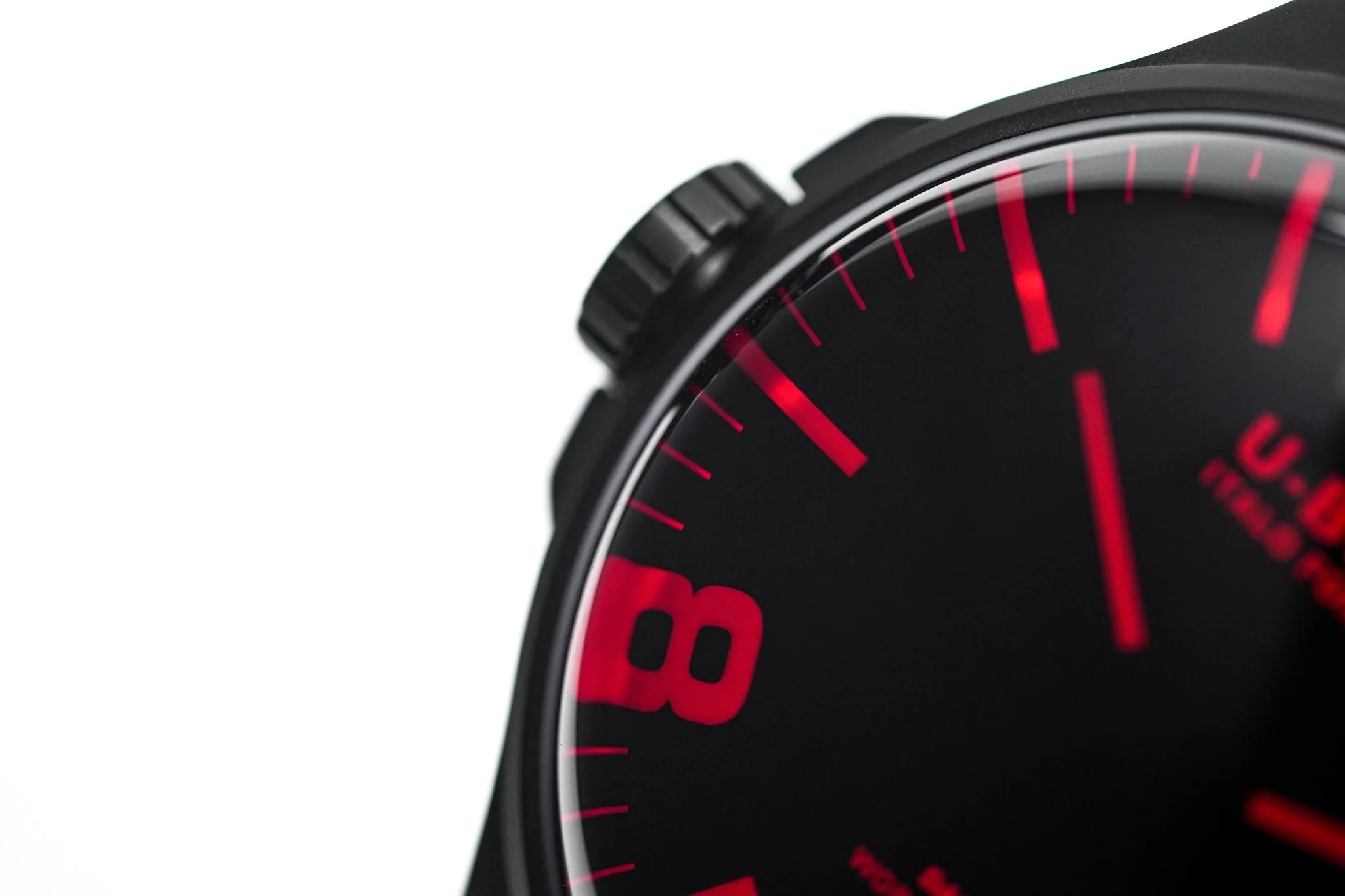 U-Boat Watch Darkmoon 44 Red Sapphire IP Black 8466/C