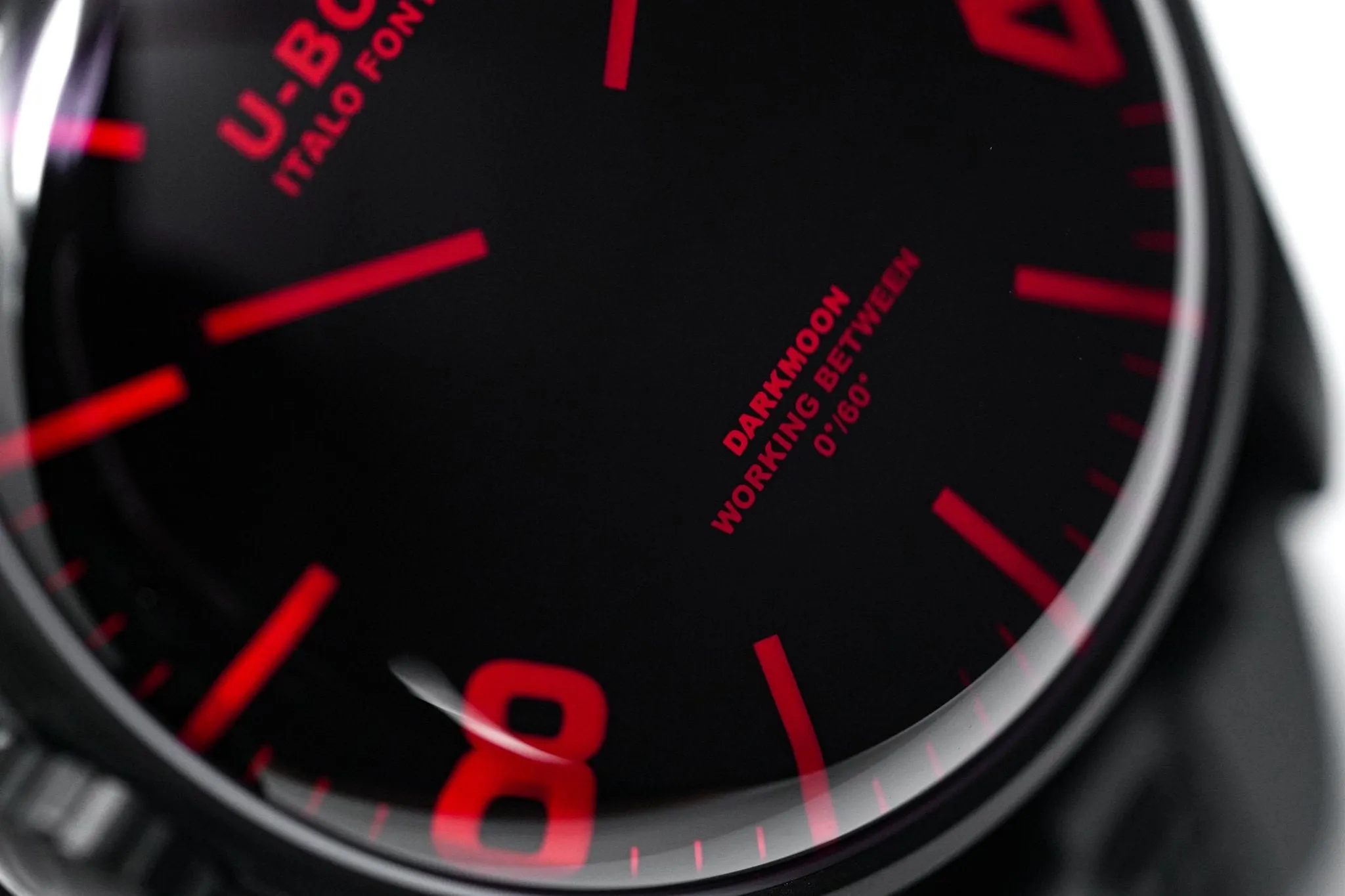 U-Boat Watch Darkmoon 44 Red Sapphire IP Black 8466/C