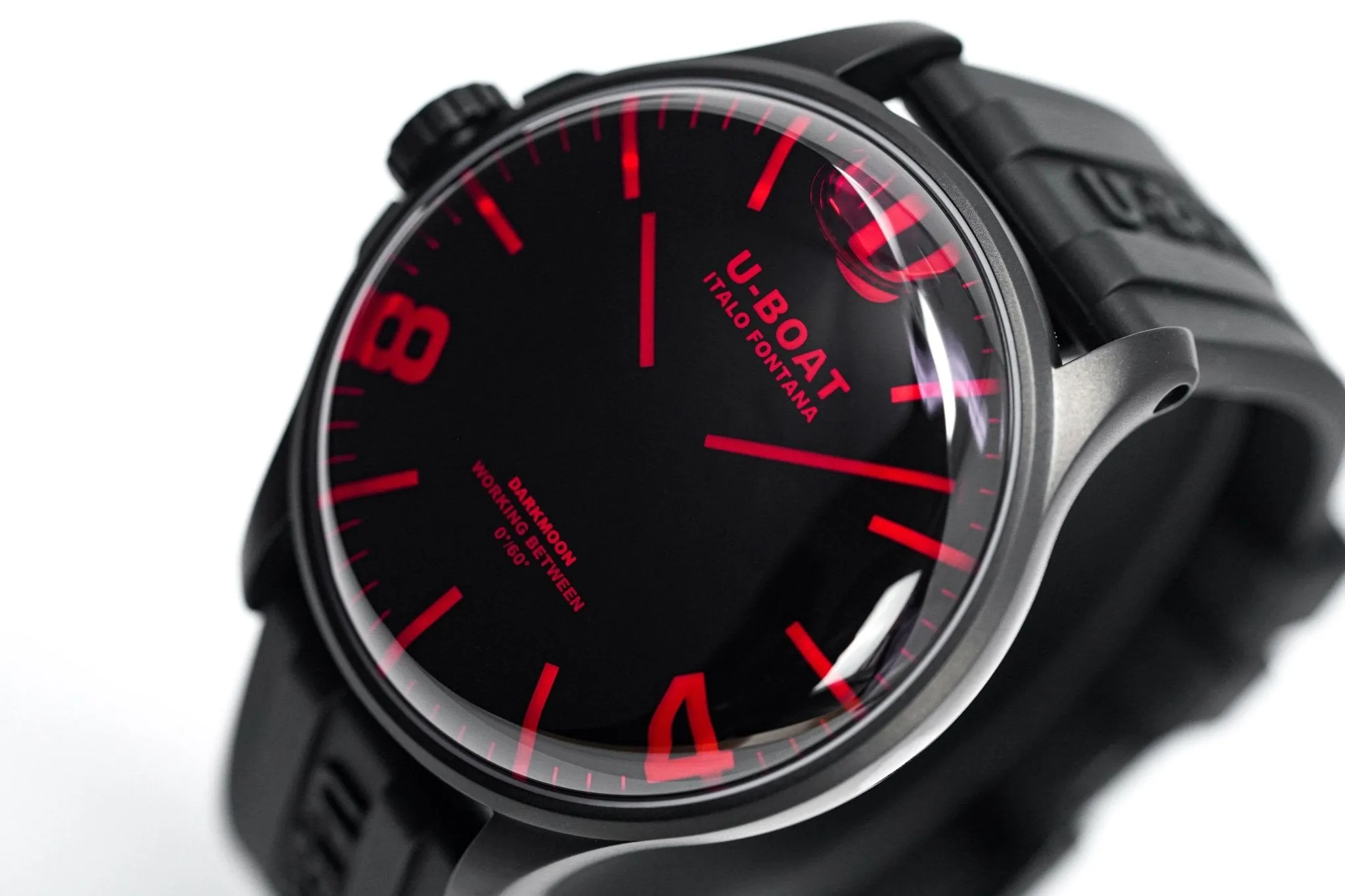 U-Boat Watch Darkmoon 44 Red Sapphire IP Black 8466/C