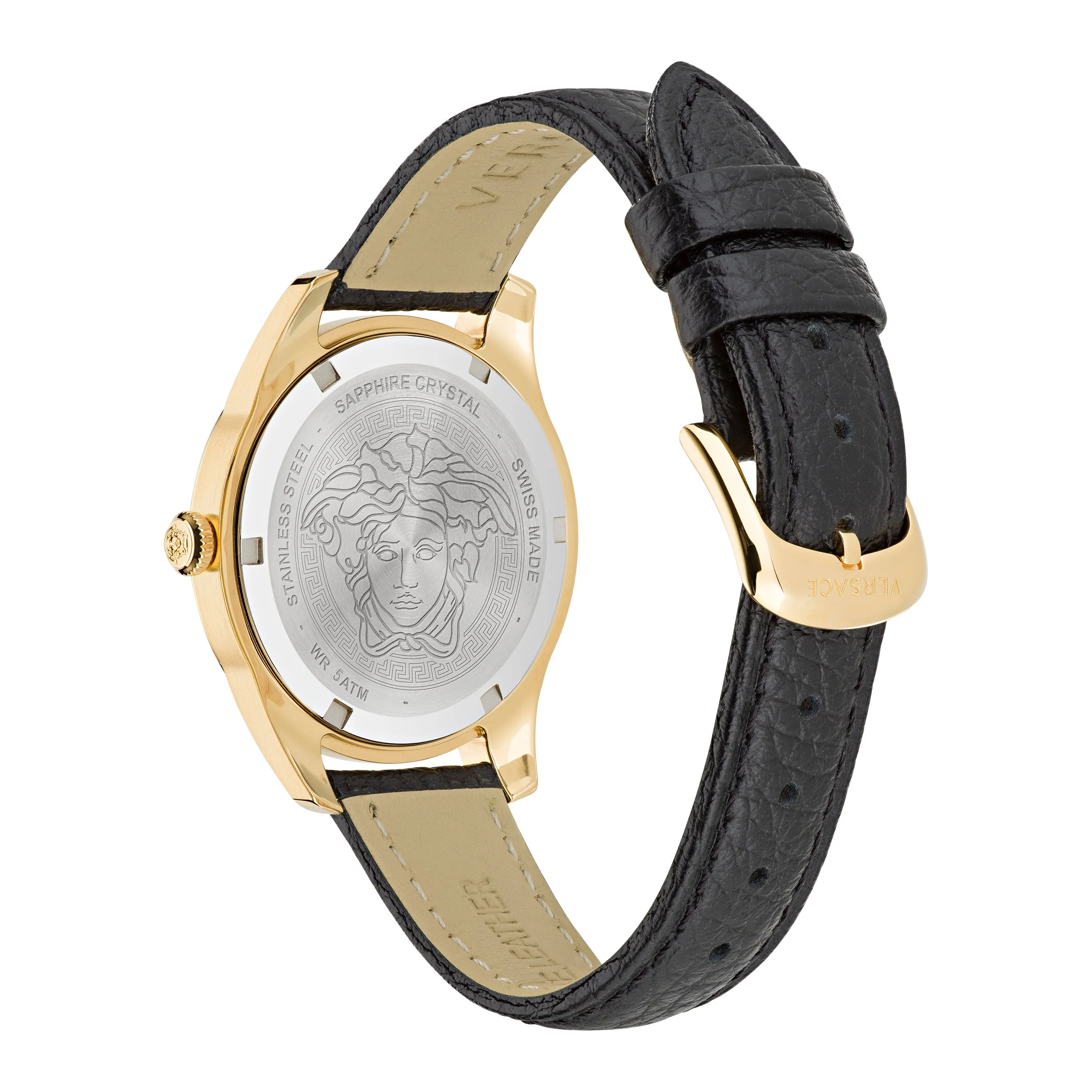 Versace Greca Time Black Dial Women Watch - Ve6C00223