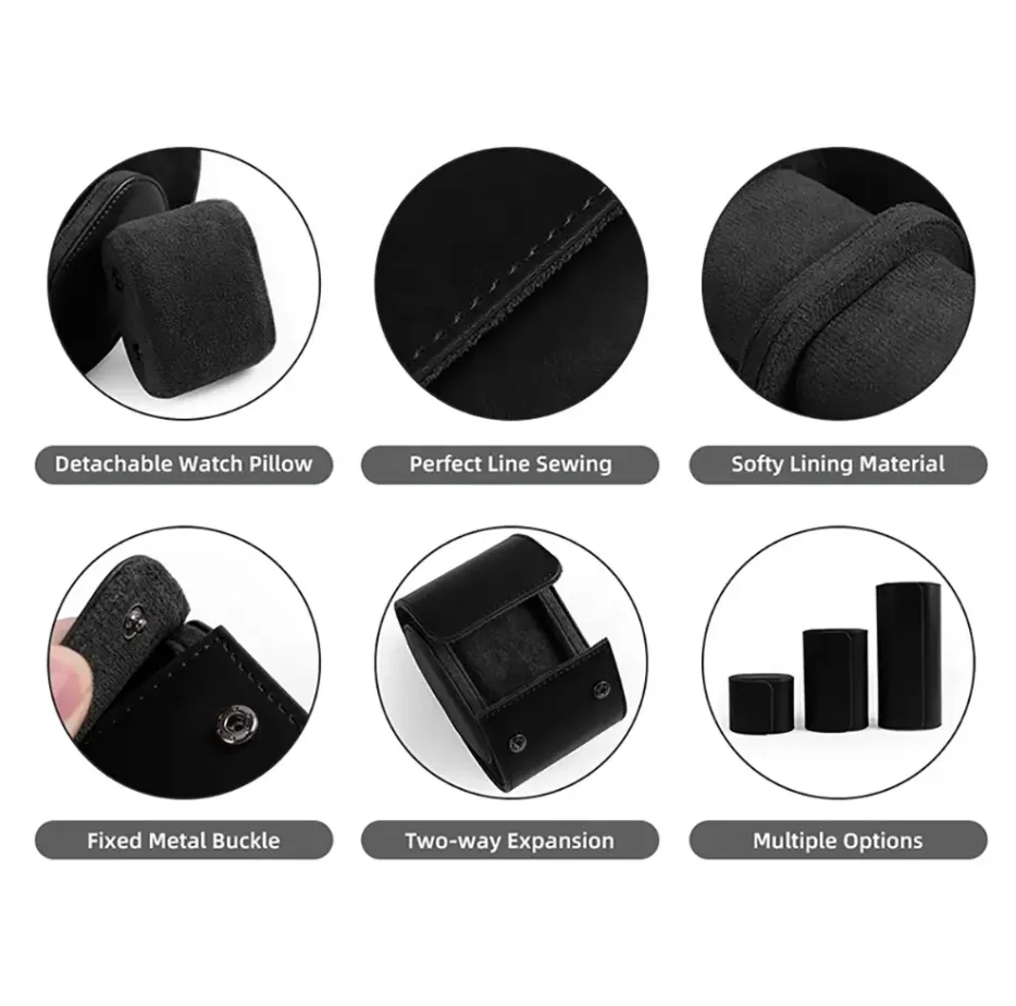 Watch Roll for Storage, Traveling - 3 Slots