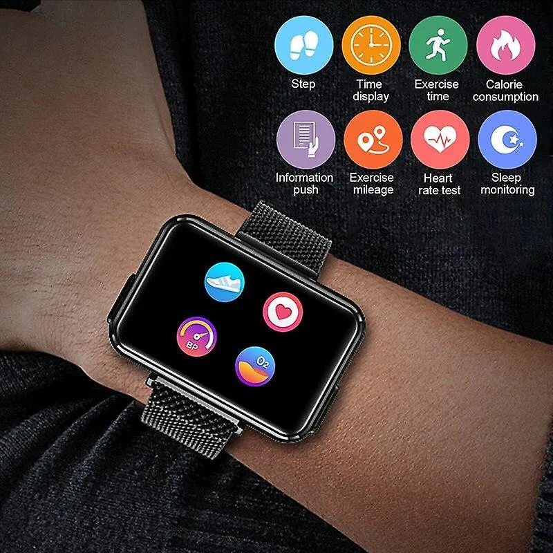 Watches t91 smart watch men tws wireless bluetooth red