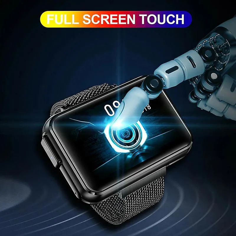 Watches t91 smart watch men tws wireless bluetooth red
