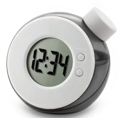 Water Powered Electronic Table clock Digital Children Alarm clock Smart  led clock with Calendar Christmas gift for kids