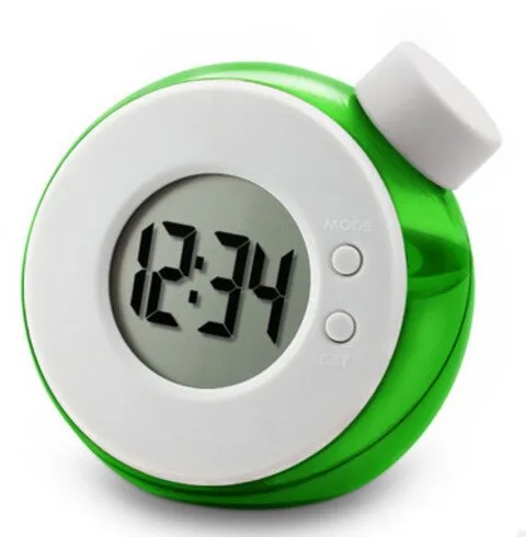 Water Powered Electronic Table clock Digital Children Alarm clock Smart  led clock with Calendar Christmas gift for kids