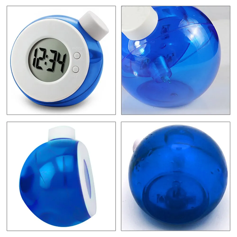 Water Powered Electronic Table clock Digital Children Alarm clock Smart  led clock with Calendar Christmas gift for kids