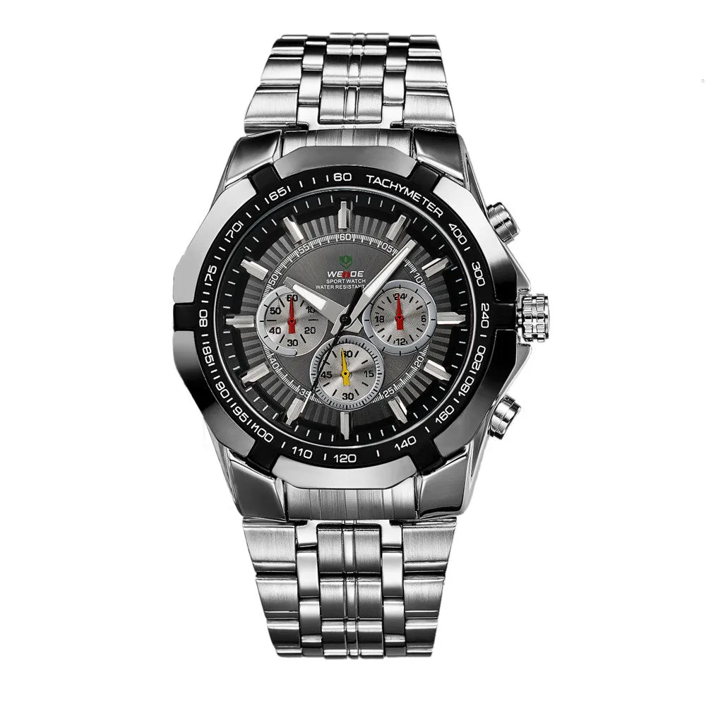 WEIDE Men's Sports Watch Japan Quartz Wristwatch Military Fashion & Casual Dive Watches for Men