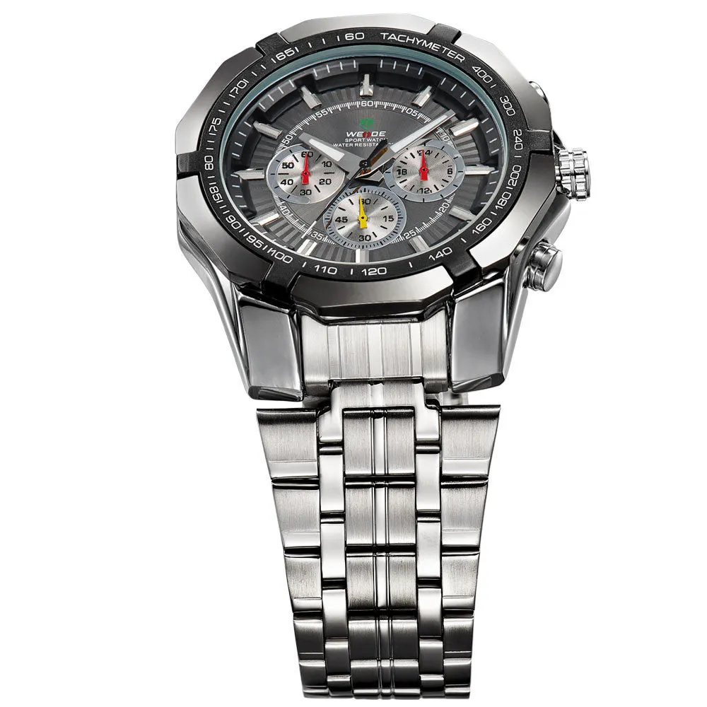 WEIDE Men's Sports Watch Japan Quartz Wristwatch Military Fashion & Casual Dive Watches for Men