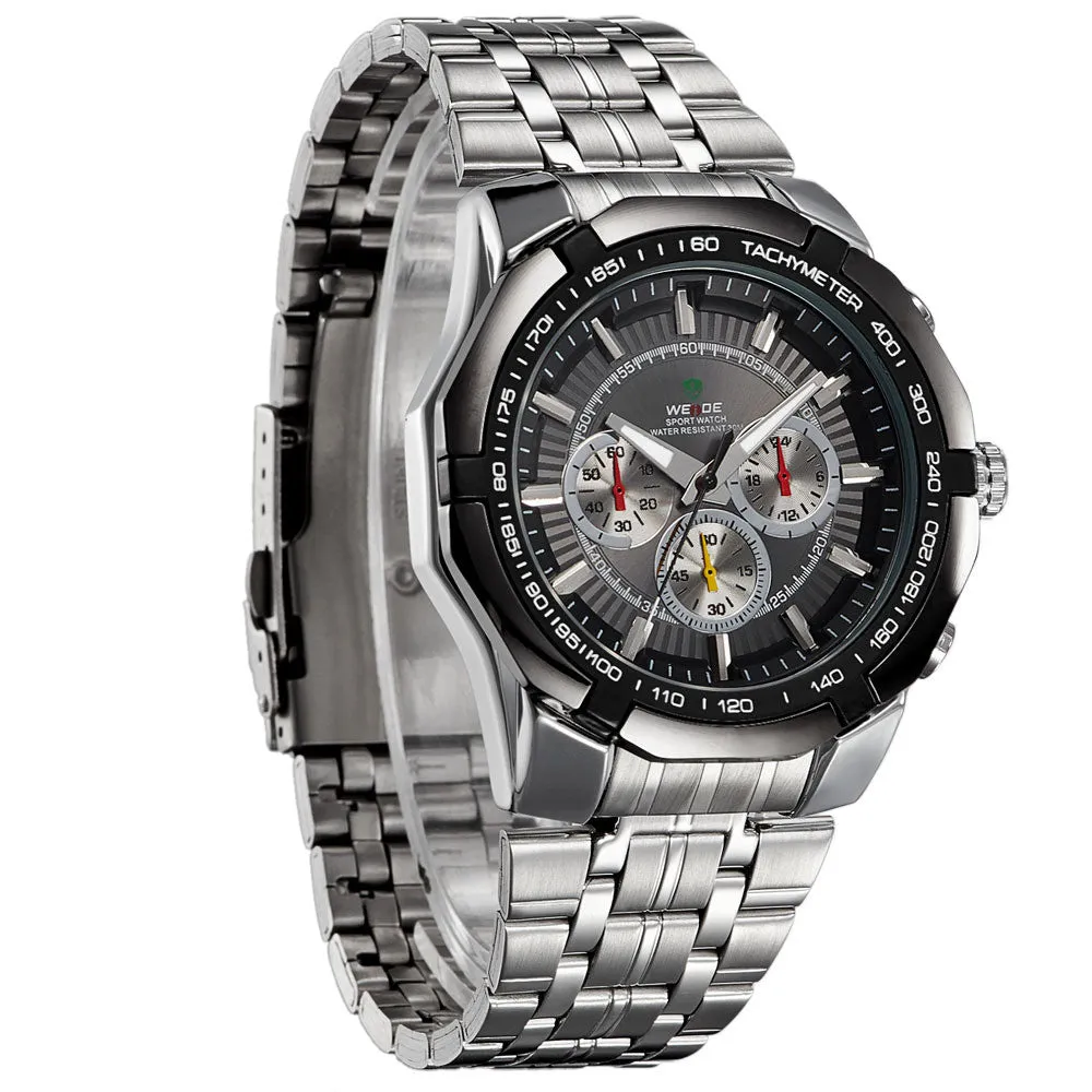 WEIDE Men's Sports Watch Japan Quartz Wristwatch Military Fashion & Casual Dive Watches for Men