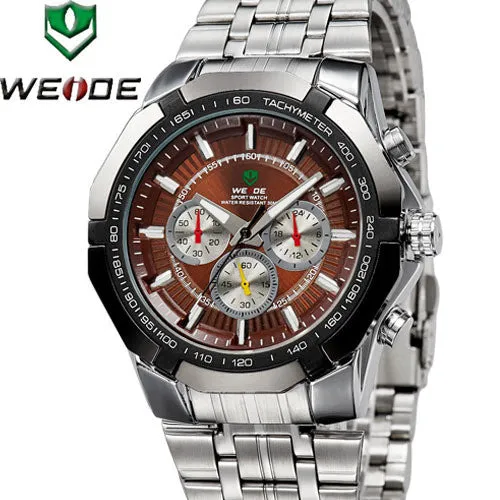 WEIDE Men's Sports Watch Japan Quartz Wristwatch Military Fashion & Casual Dive Watches for Men