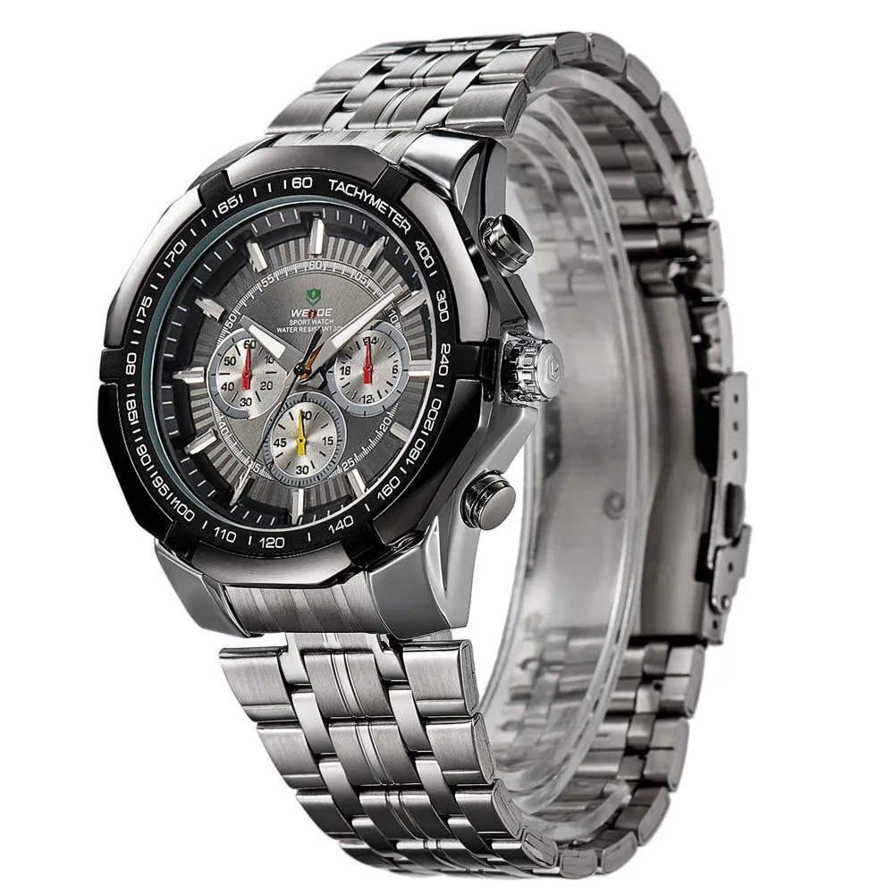 WEIDE Men's Sports Watch Japan Quartz Wristwatch Military Fashion & Casual Dive Watches for Men
