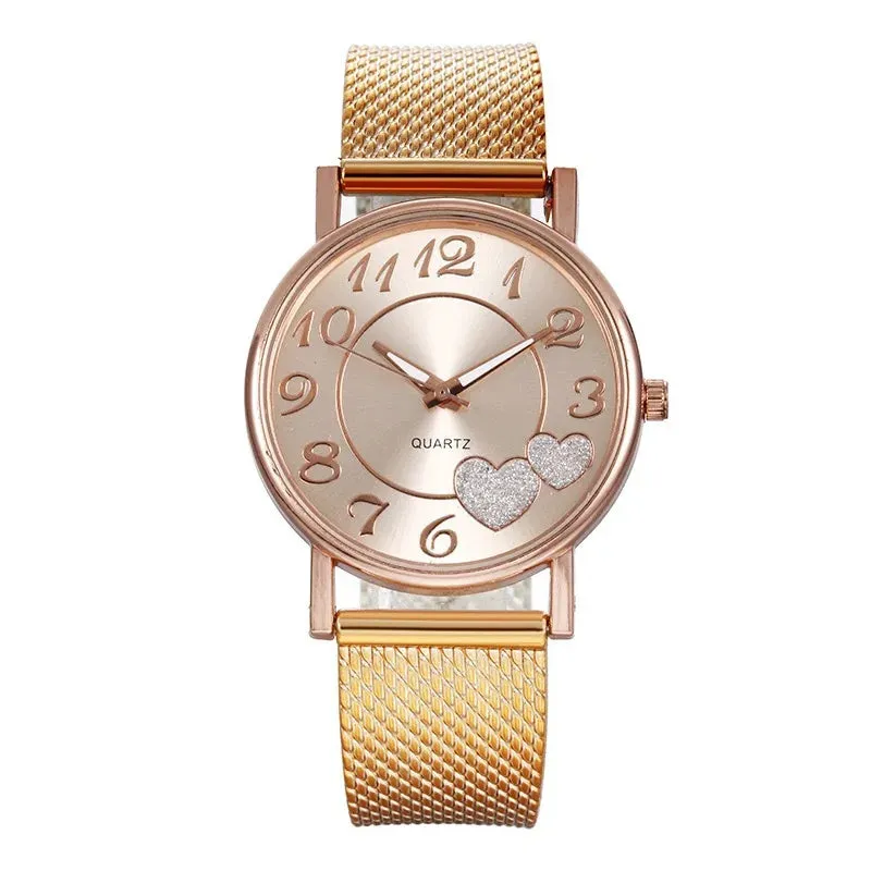 Women Fashion Simple Women Watch Strap Pin Buckle Stylish Quartz Wrist Watch