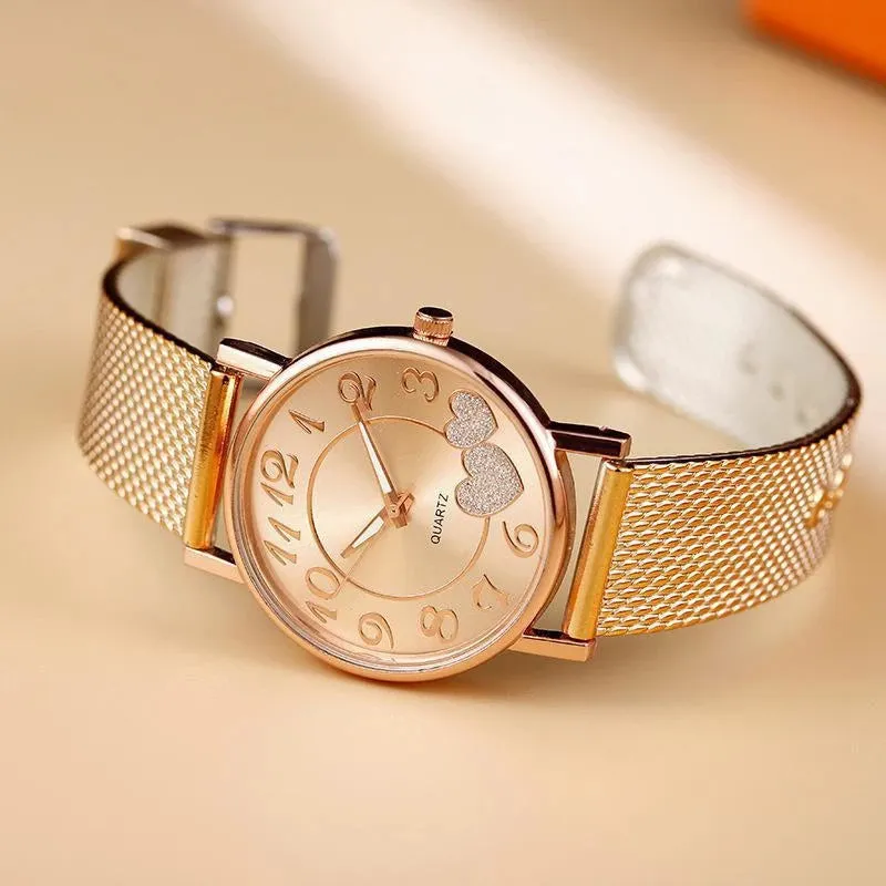 Women Fashion Simple Women Watch Strap Pin Buckle Stylish Quartz Wrist Watch